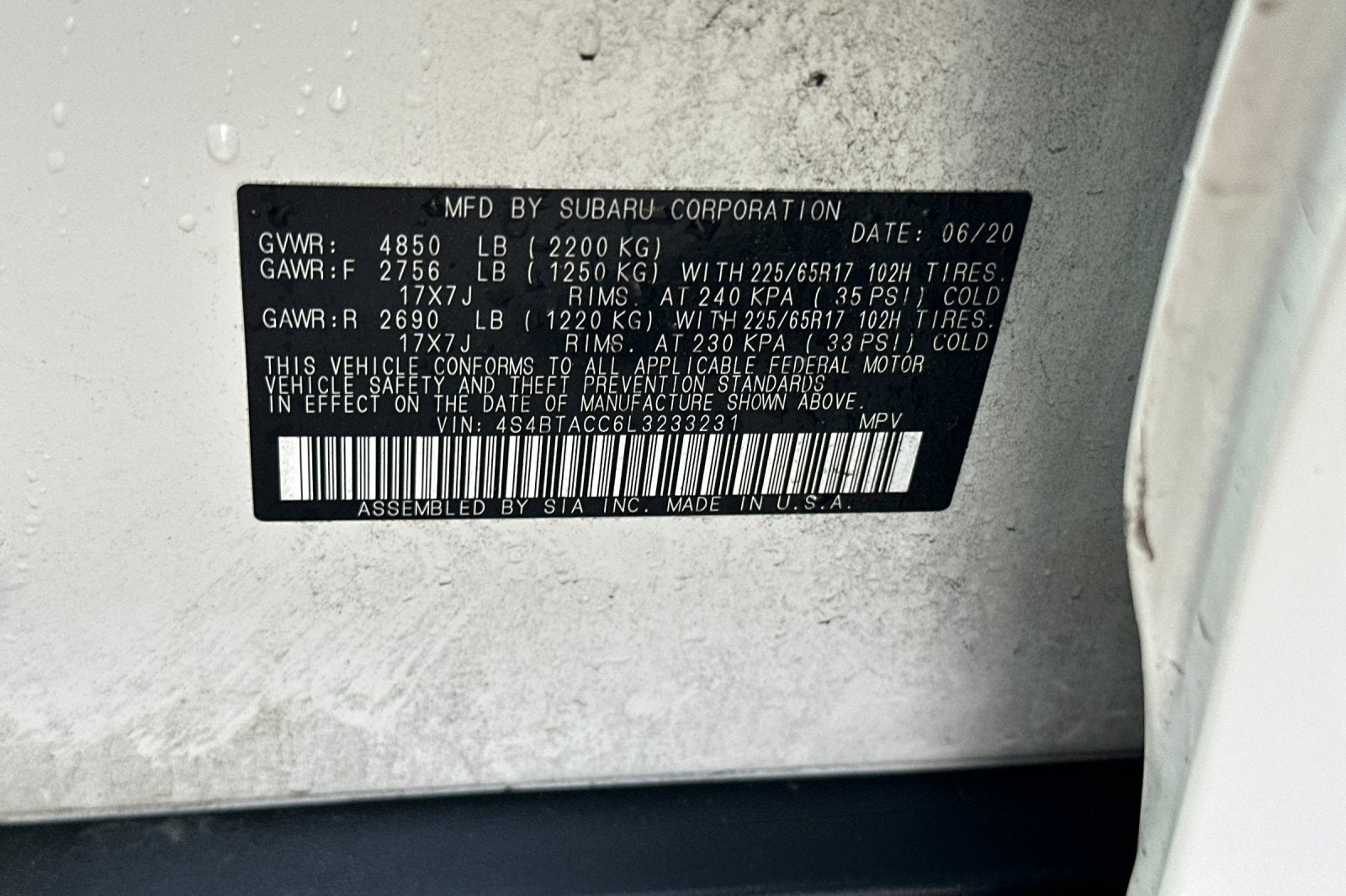 2020 Subaru Outback Premium