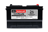 Motorcraft® Tested Tough® PLUS Batteries, Starting at $119.95 MSRP,